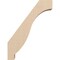 Ekena Millwork 3-inch W x 12-inch D x 16-inch H Baker Rough Cedar Woodgrain TimberThane Knee Brace, Primed BRCUR03X12X16BKRRCPR - alternate 2